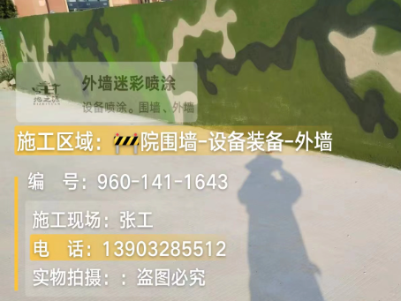 德阳 迷彩漆喷涂价格（按平方米计费）